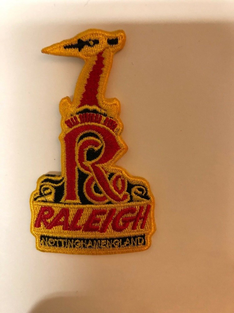 RALEIGH BICYCLE HEADBADGE PATCH BICYCLE patch SEW ON - IRON ON HERON