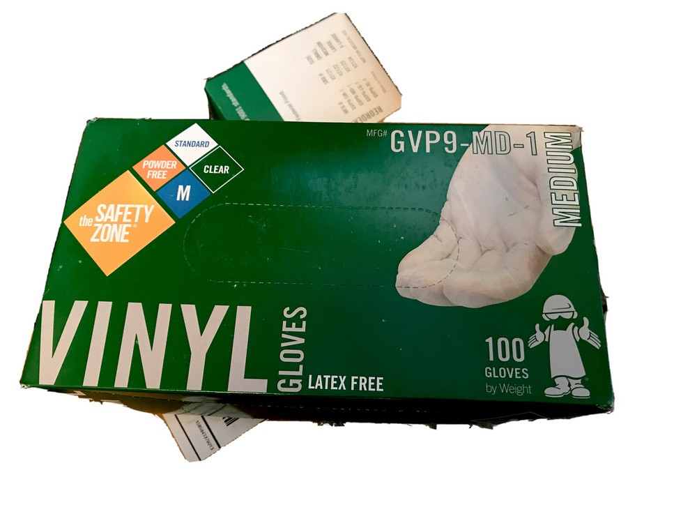 vinyl food service gloves Size Medium