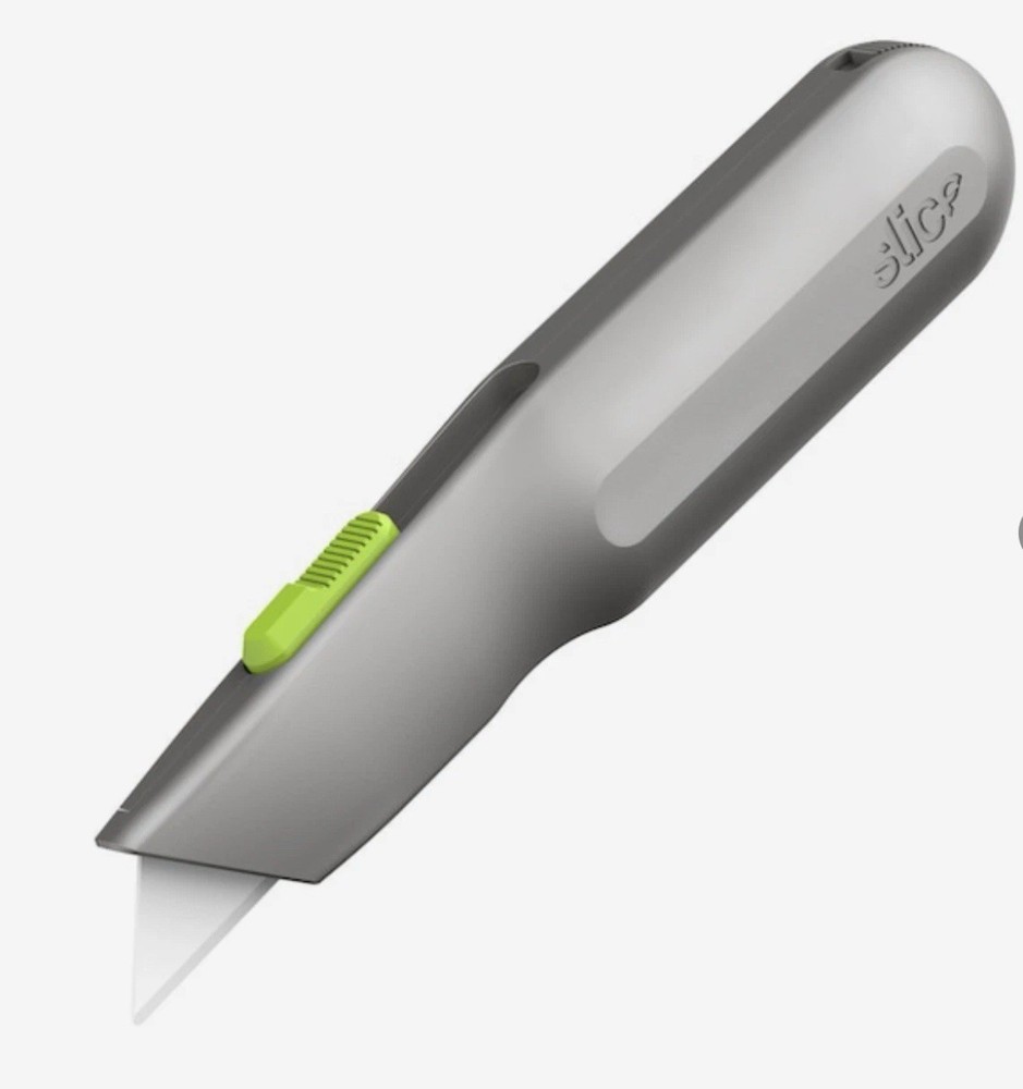 Slice Auto- Retractable Metal-Handle Utility Knife Ceramic Blade 10491