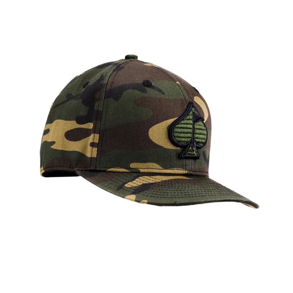 Camo Spade Hat - Snapback (Pins & Aces)