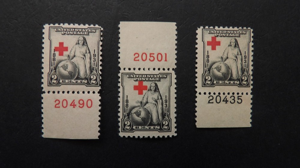 #702 2c Greatest Mother Red Cross Plate # Single Errors "3 Positions" MNH OG #6f