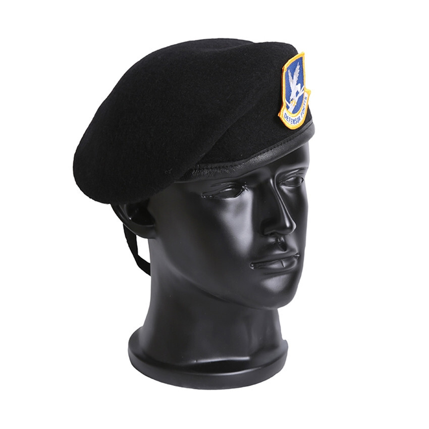 U.S. AIR FORCE SECURITY FORCES BLACK WOOL BERET