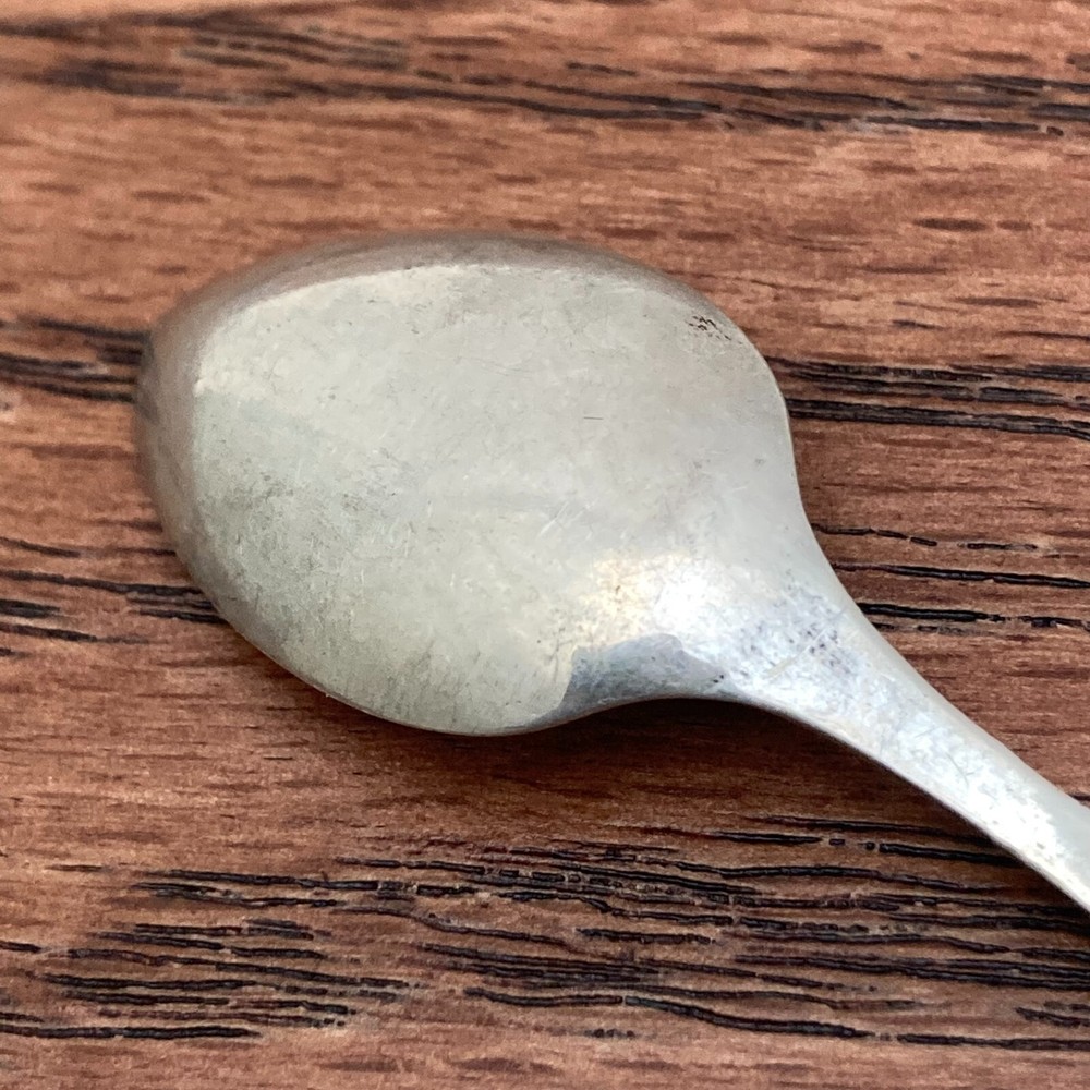 Niagara Falls Canada Sterling Silver Souvenir Spoon Enamel Maple Leaf by ECCO
