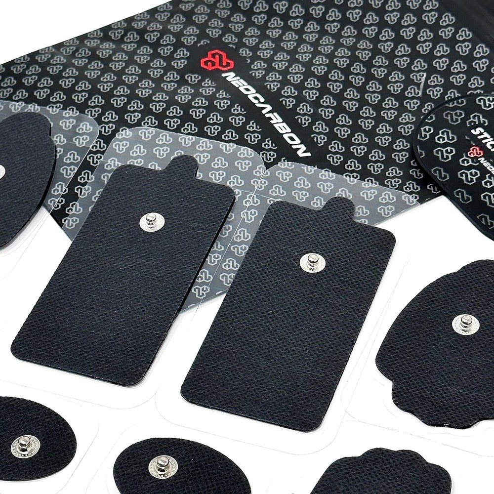 Reusable Electrode Pads for TENS EMS Unit 10 Replacement Pads and Plastic Holder