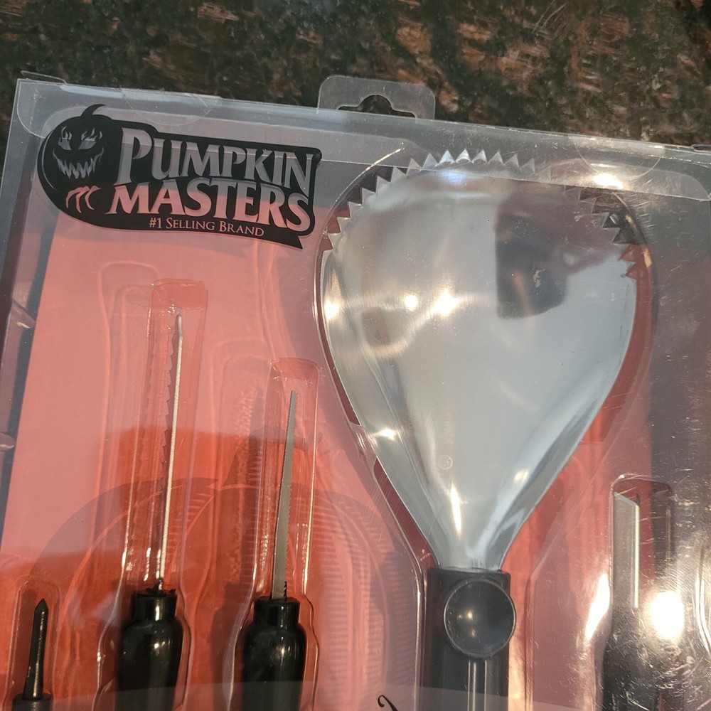 Pumpkin Masters Stainless Steel Tools Carving Kit Patterns Halloween