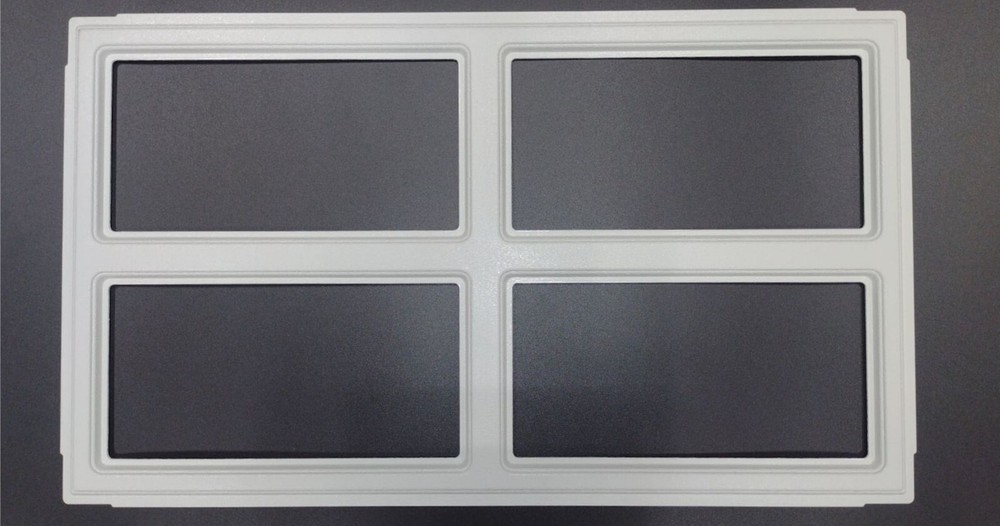 Clopay Colonial 509 Set of 4 Window Inserts/Short Panel Garage Doors White