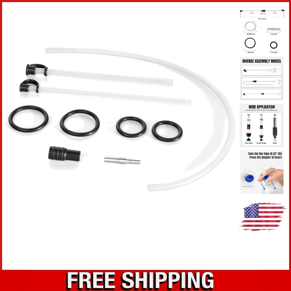 Automotive Fluid Extraction Accessory Kit with 50cm Hose & Replacement Tools