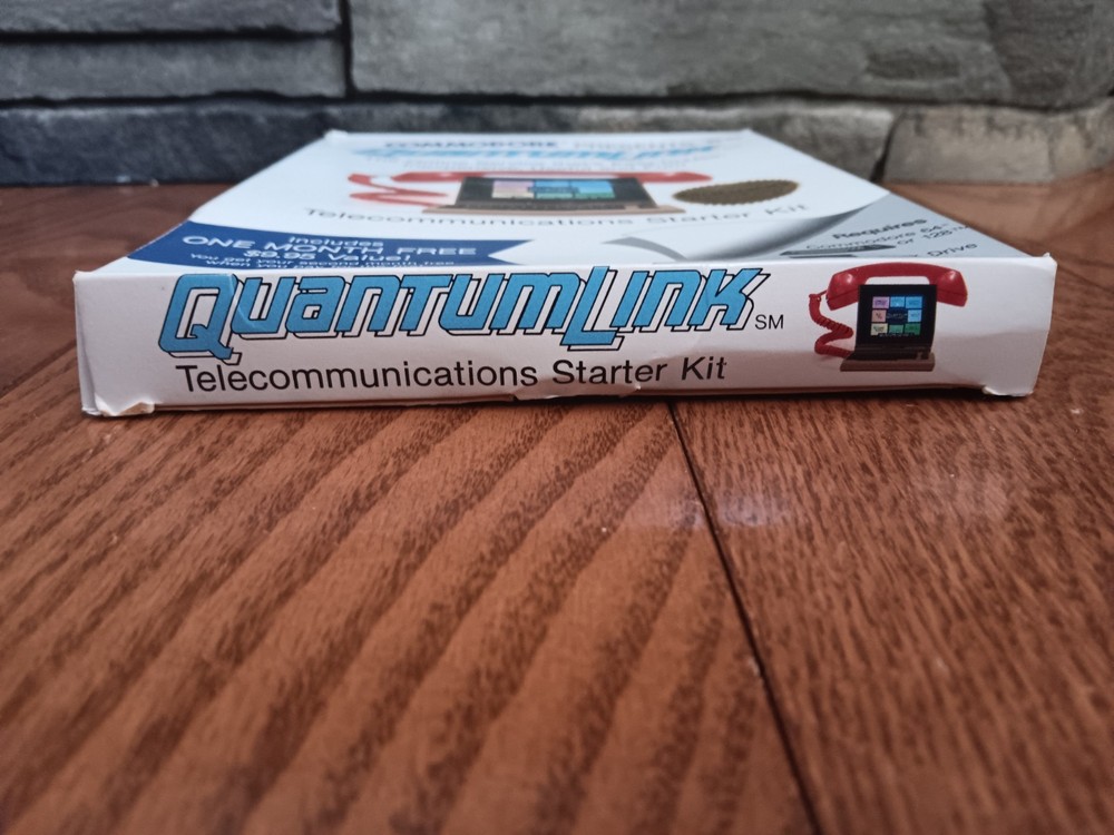 Commodore 64 Quantumlink Manuals Inserts Box Only NO SOFTWARE
