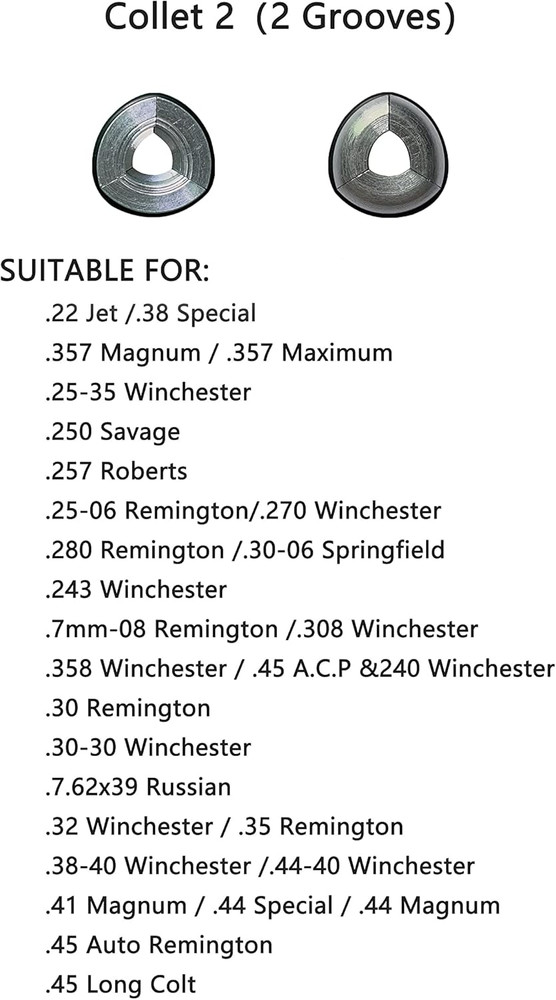 Aluminum Different Expandable Bullet Puller Collets