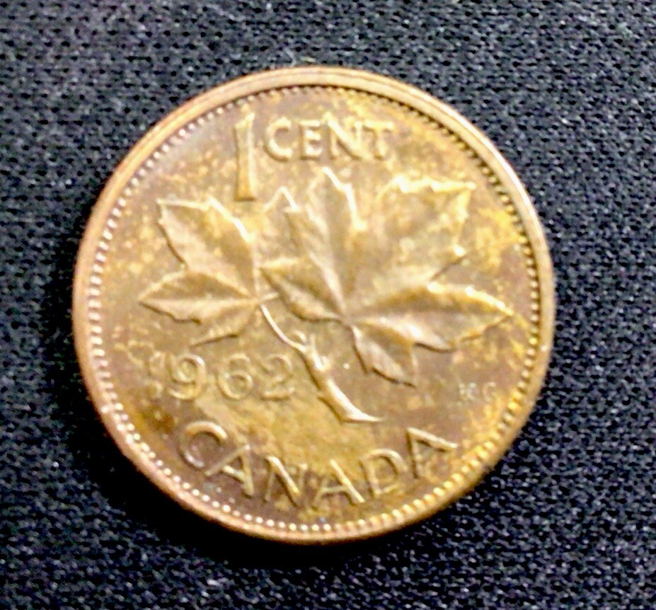 1962 Canada Cent. Awesome Color! ENN Coins