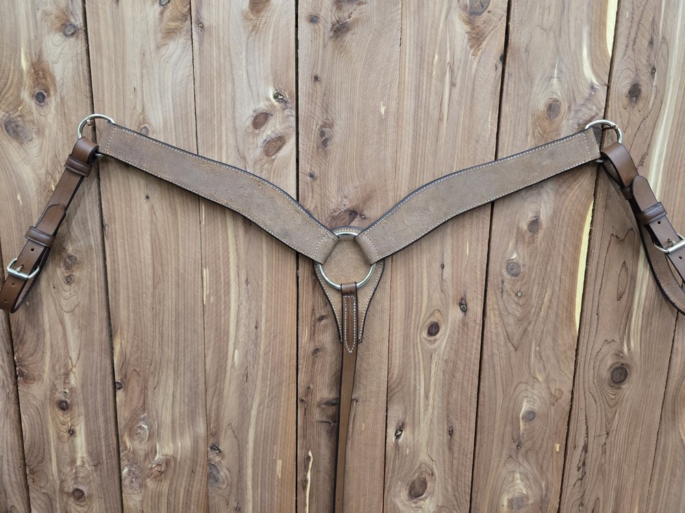 2 1/2" Roughout Leather Roper Breast Collar