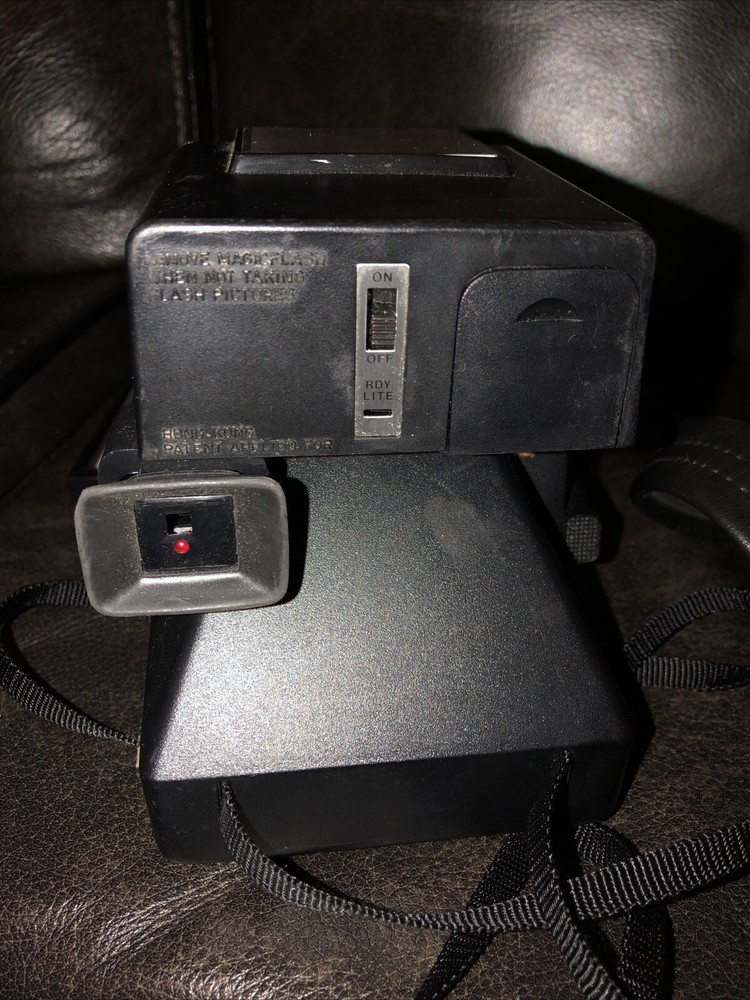 VINTAGE POLAROID SONAR ONE STEP INSTANT LAND CAMERA-ITT Magicflash-Case-No Test