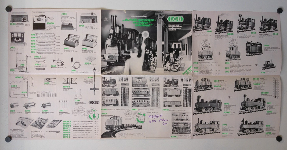 Vintage LGB 1972/73 Foldout Programm