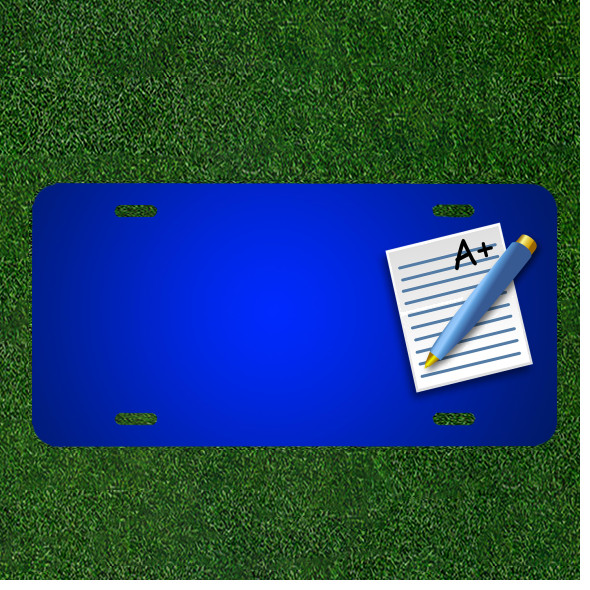 Custom Personalized License Plate With Add Names To Pen School Notes Grade