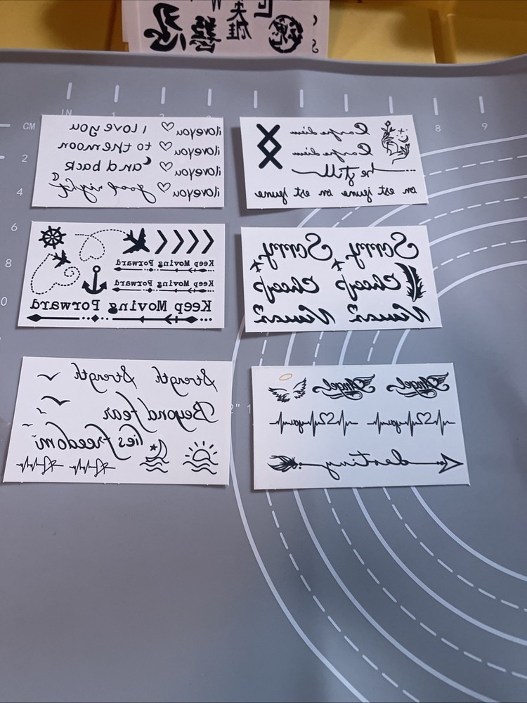 Temporary Tattoos Pack Of 60 Cards