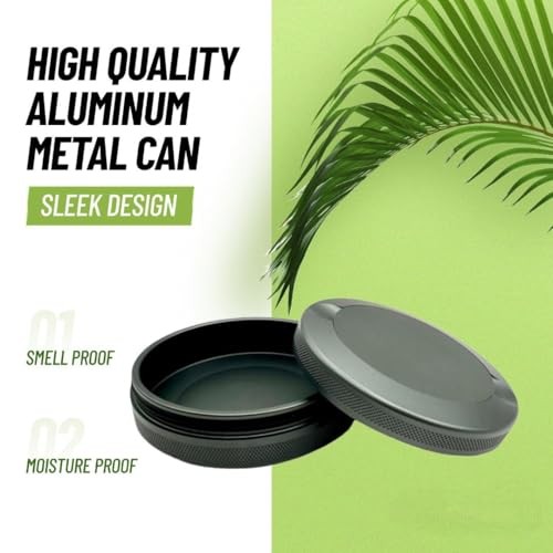Premium Pouch Container | Metal Can | Pouch Accessories | Snuffbox | | Gray