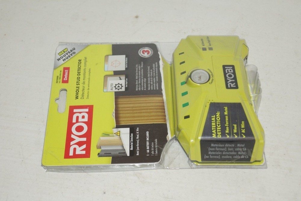 Ryobi ESF5000 Whole Stud Finder Detector with LED AC Detection