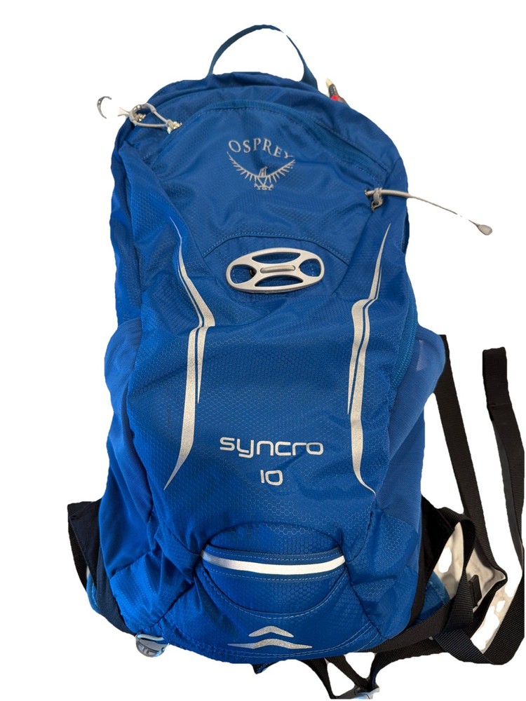 OSPREY Syncro 10 Blue Hydration Backpack ~ S/M (41-48 cm)  ~ Complete ~EUC~