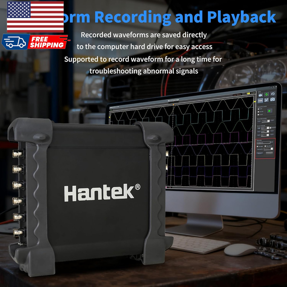 1008C PC USB 8CH Automotive Diagnostic Digital Oscilloscope/Daq/Programmable