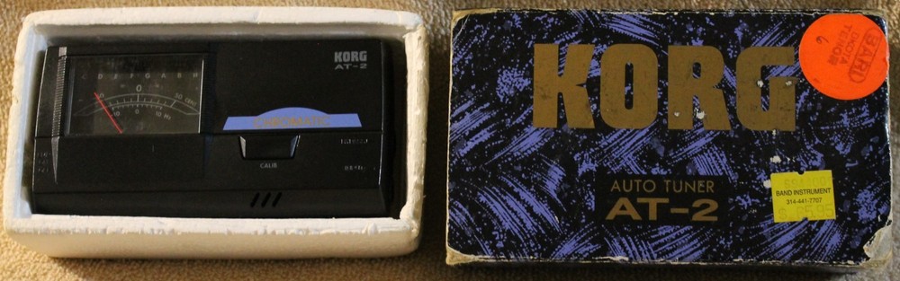 KORG AT-2 Auto Chromatic Tuner with Original Packaging, Powers On