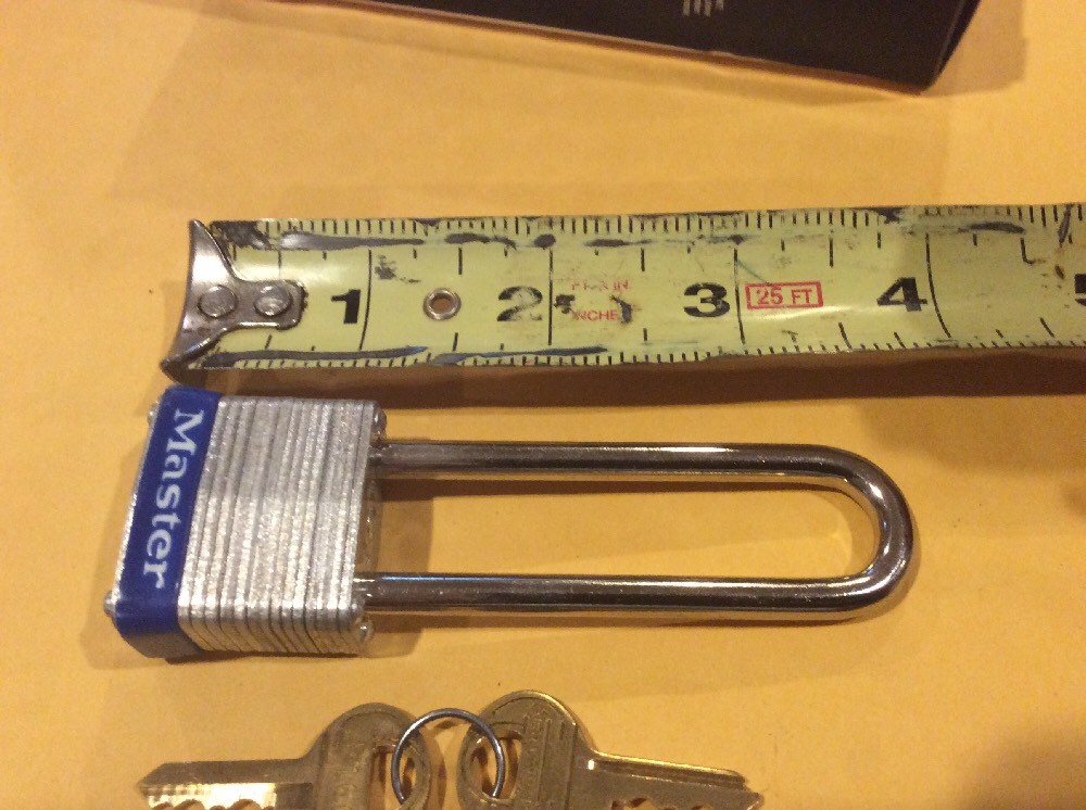 MASTER LOCK 7LJ Padlock, Steel