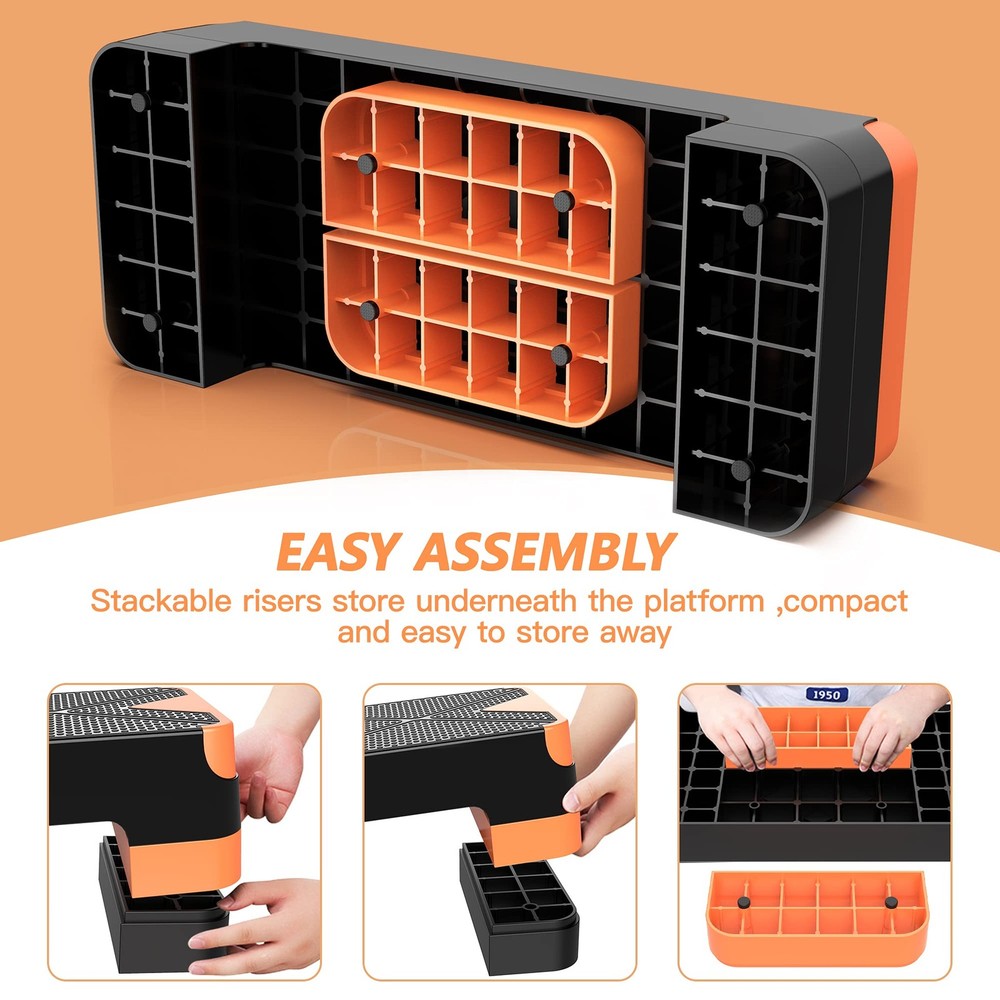 Aerobic Exercise Step, Adjustable Aerobic Stepper for Exercise, Workout Step ...