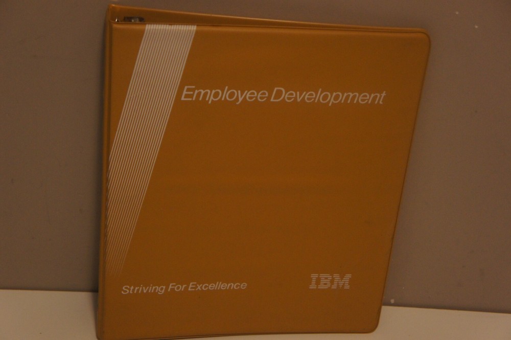 Vintage EMPTY IBM Computer 1.5" 3 Ring Binder