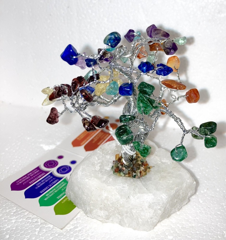 CHAKRA Gemstone Crystal Tree Stone Natural Gemstone Tree