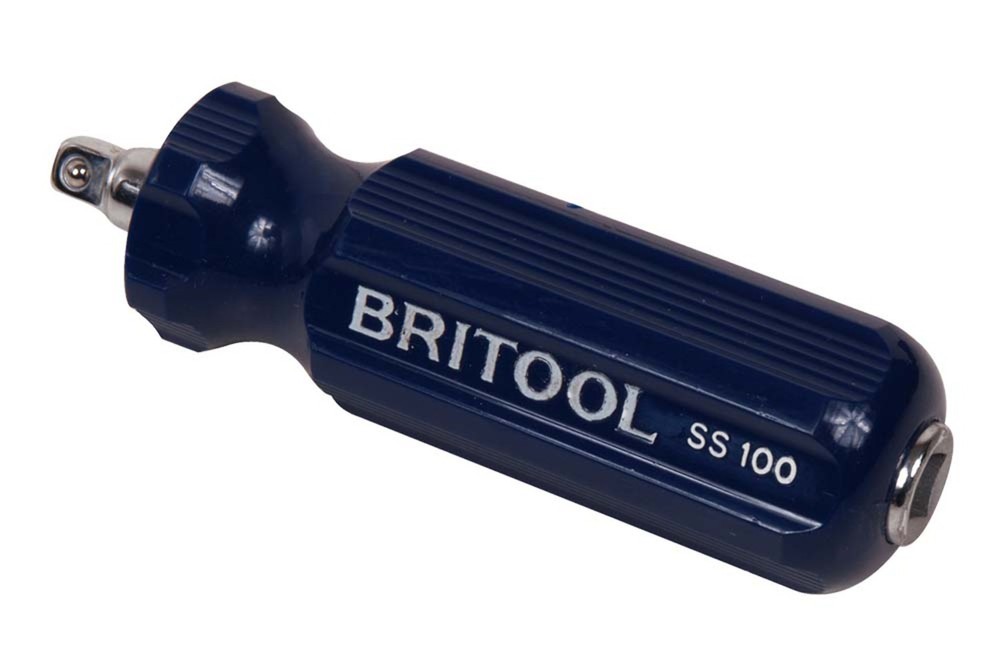 Britool Tools 1/4"SD 100mm Spinner Handle - SS100
