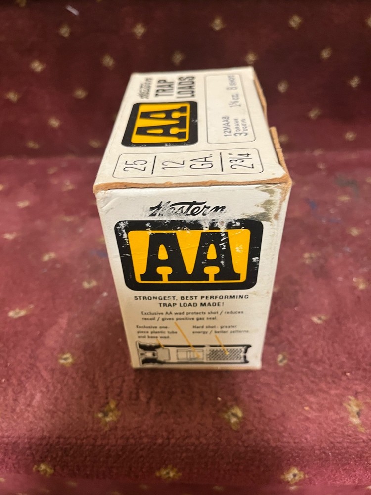 Western EMPTY 12 Ga Shotgun Shell Boxes “WINCHESTER” Double AA YELLOW!