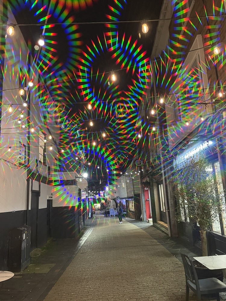 Diffraction D36 Filter For Use With Mobile Phones Rainbow 36 Point Filter