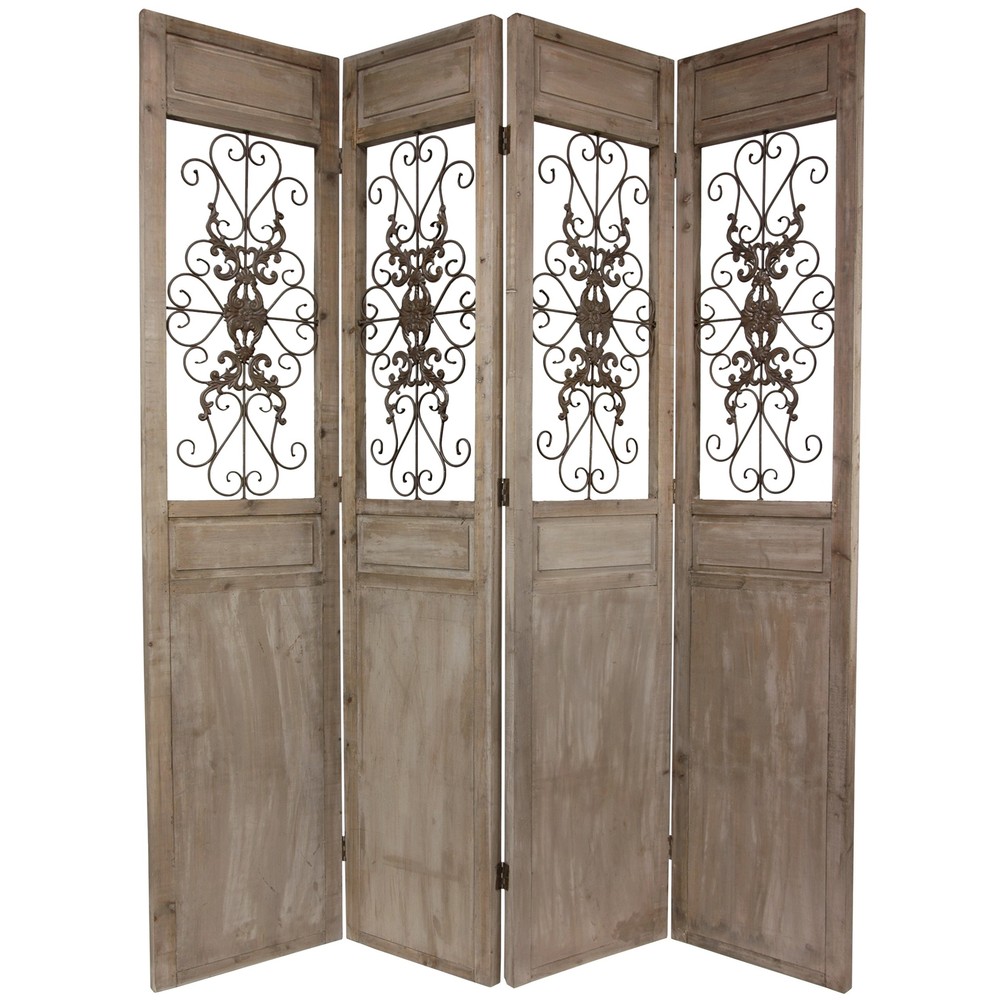 7 ft. Tall Railing Scrolls Room Divider