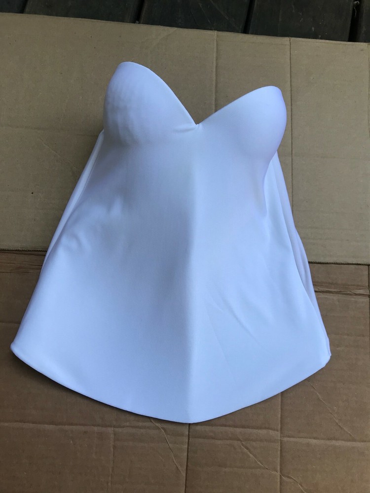 Davids Bridal White Bustier #7643 Size 36A