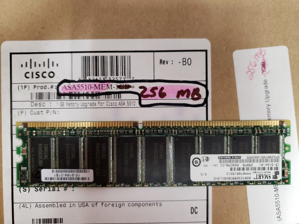 ASA5510-MEM-256 Cisco Memory 256mb