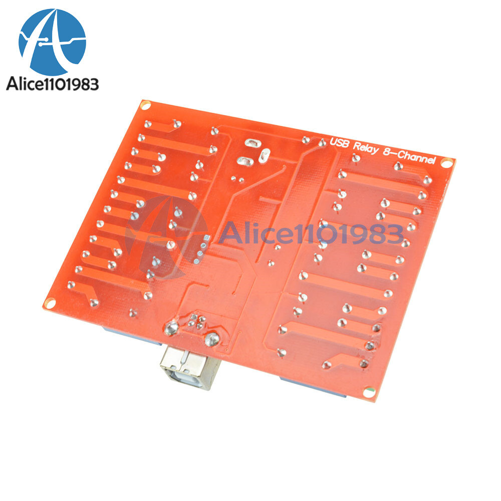 12V USB Relay 8 Channel Programmable Computer Control For Smart Home New