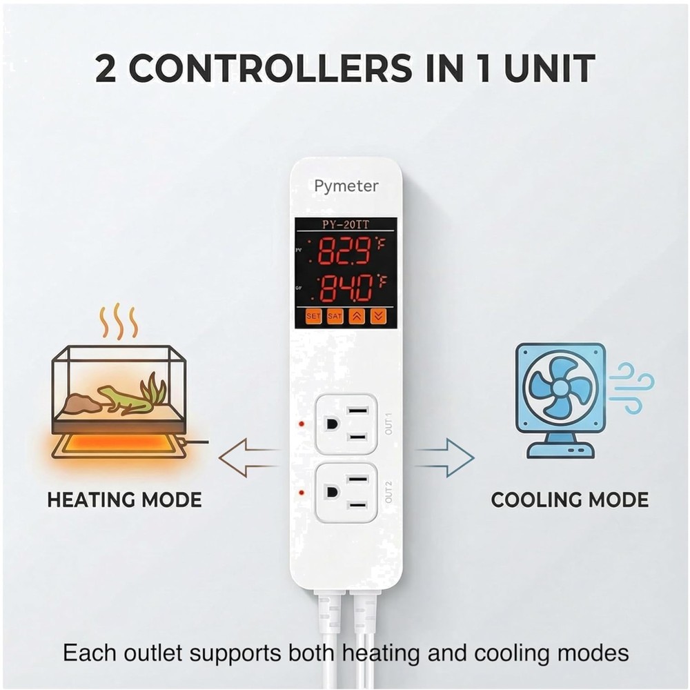 Reptile Tank Heat Mat Temperature Controller