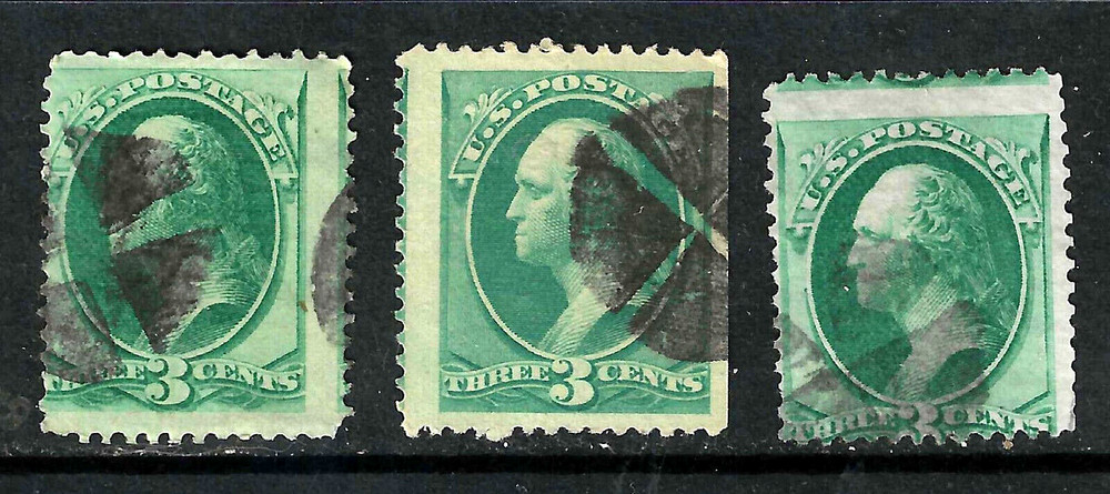 Collection MISPERF EFO Jumbo Margin 3 Cent Washington Banknote 1871-83 US 24F64