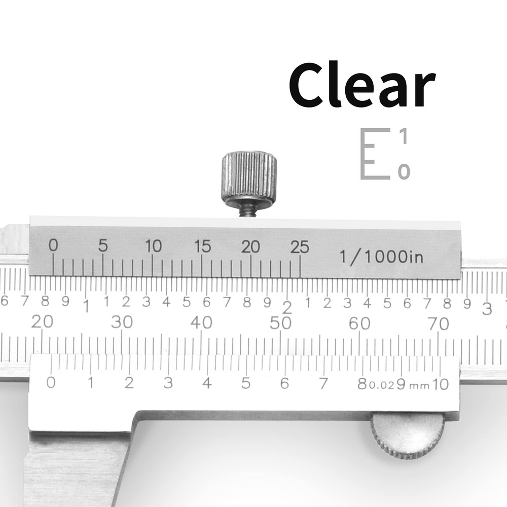 Calipers Micrometer Tool 0-12" Inch/Metric Range Resolution Slide +/-0.02 Acc...