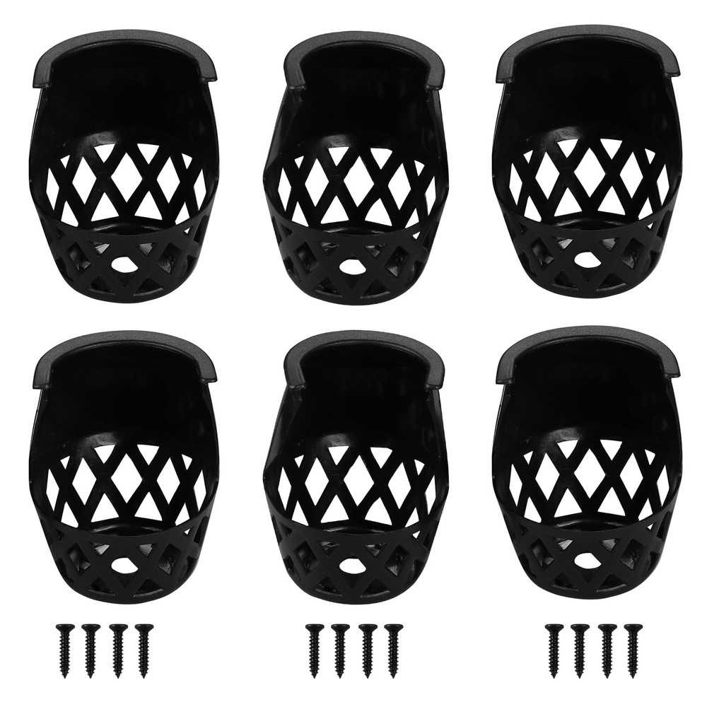 6 Pack Plastic Pool Table Web Pockets Replacement for Billiard Table