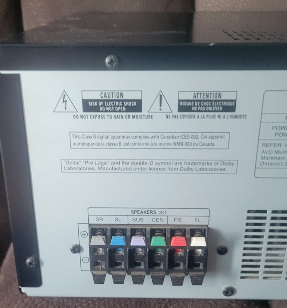 Rca RT2870R Audio Reciever No Remote