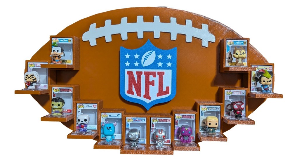 NFL Bitty Pop Display (Holds 12) 3D Printed
