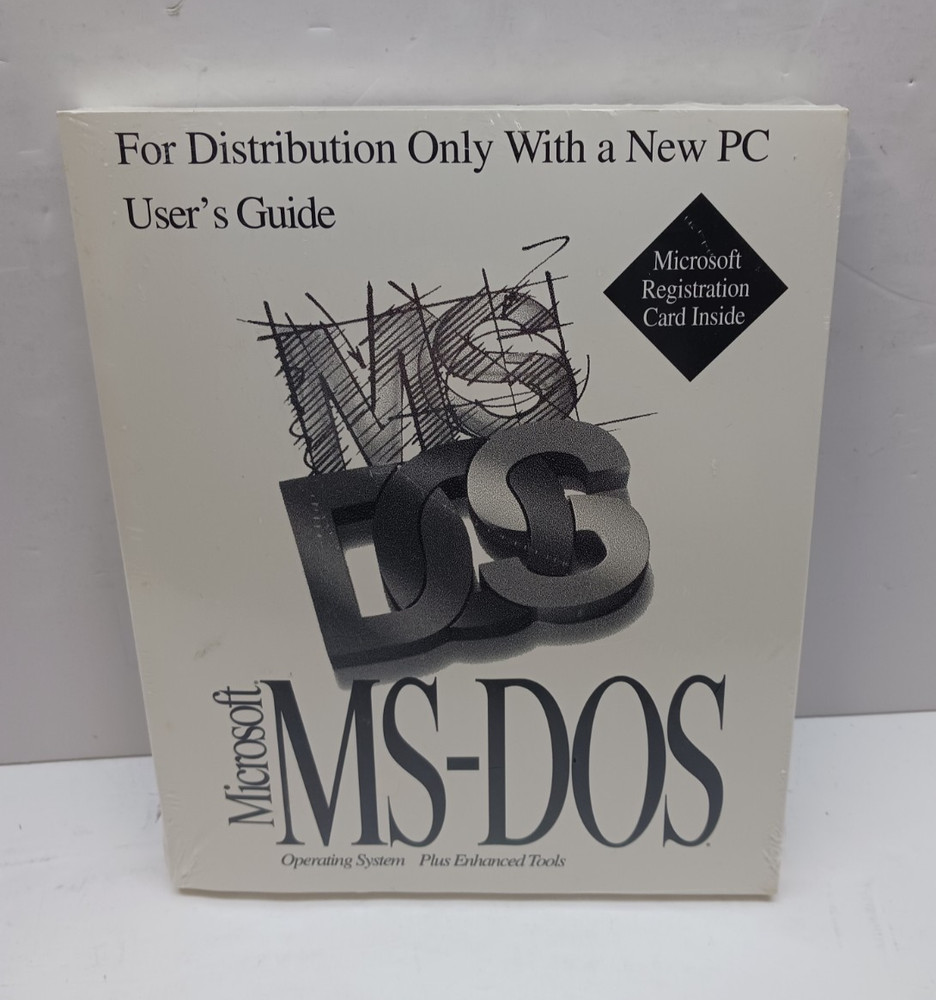 New Microsoft MS-DOS Operating System w/ enhanced tools and Cert of Authenticity