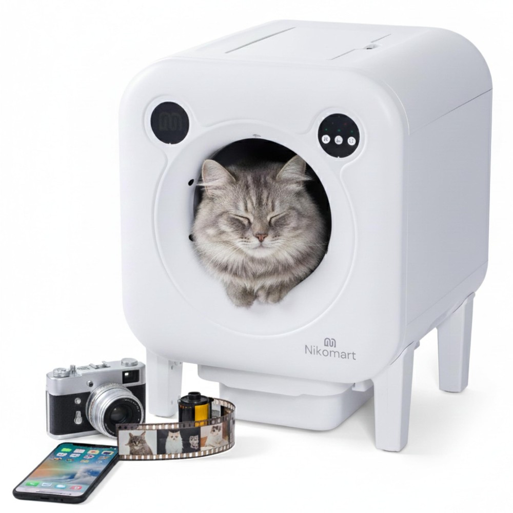Nikomart Automatic Litter Box 75L Extra Large Capacity for Multiple Cats Sel