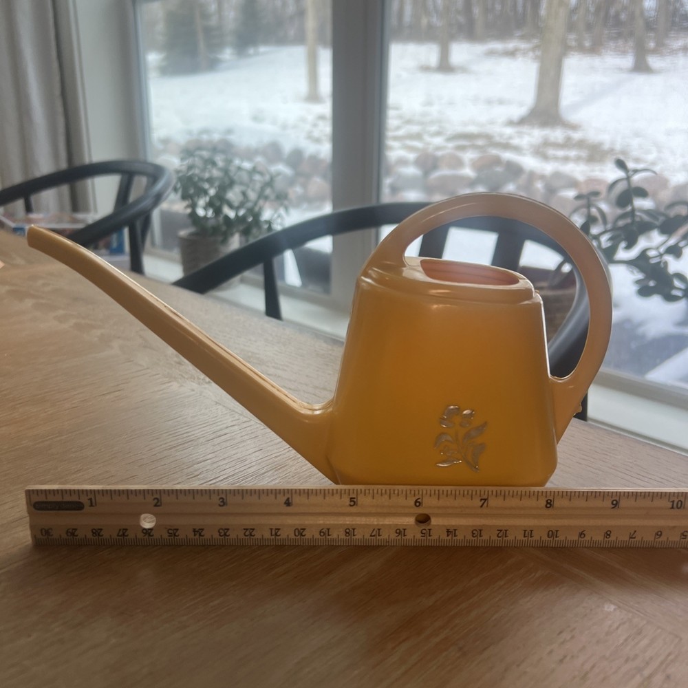 Vintage Retro Small Yellow Watering Can Plastic