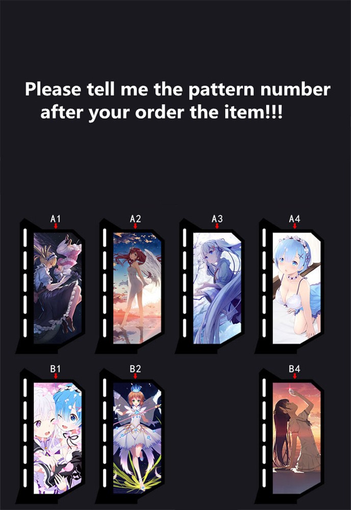 GPU Card Stand Anime Light Board For Computer Graphics Card Bracket Custom Made