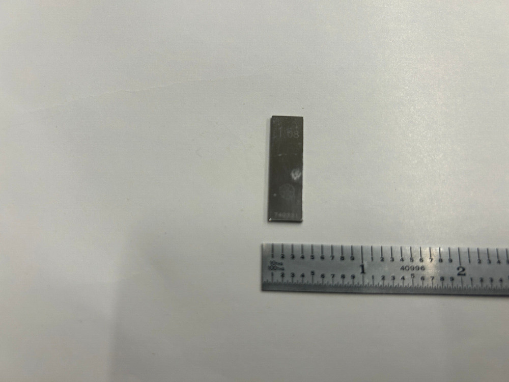 1.08 Unknown Rectangular Steel Gage Gauge Block