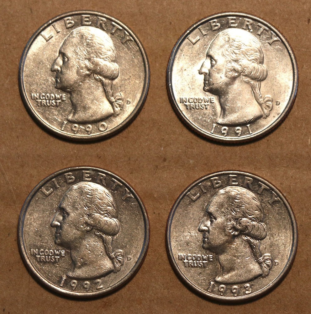 1990, 1991, 1992, 1993 all D quarters