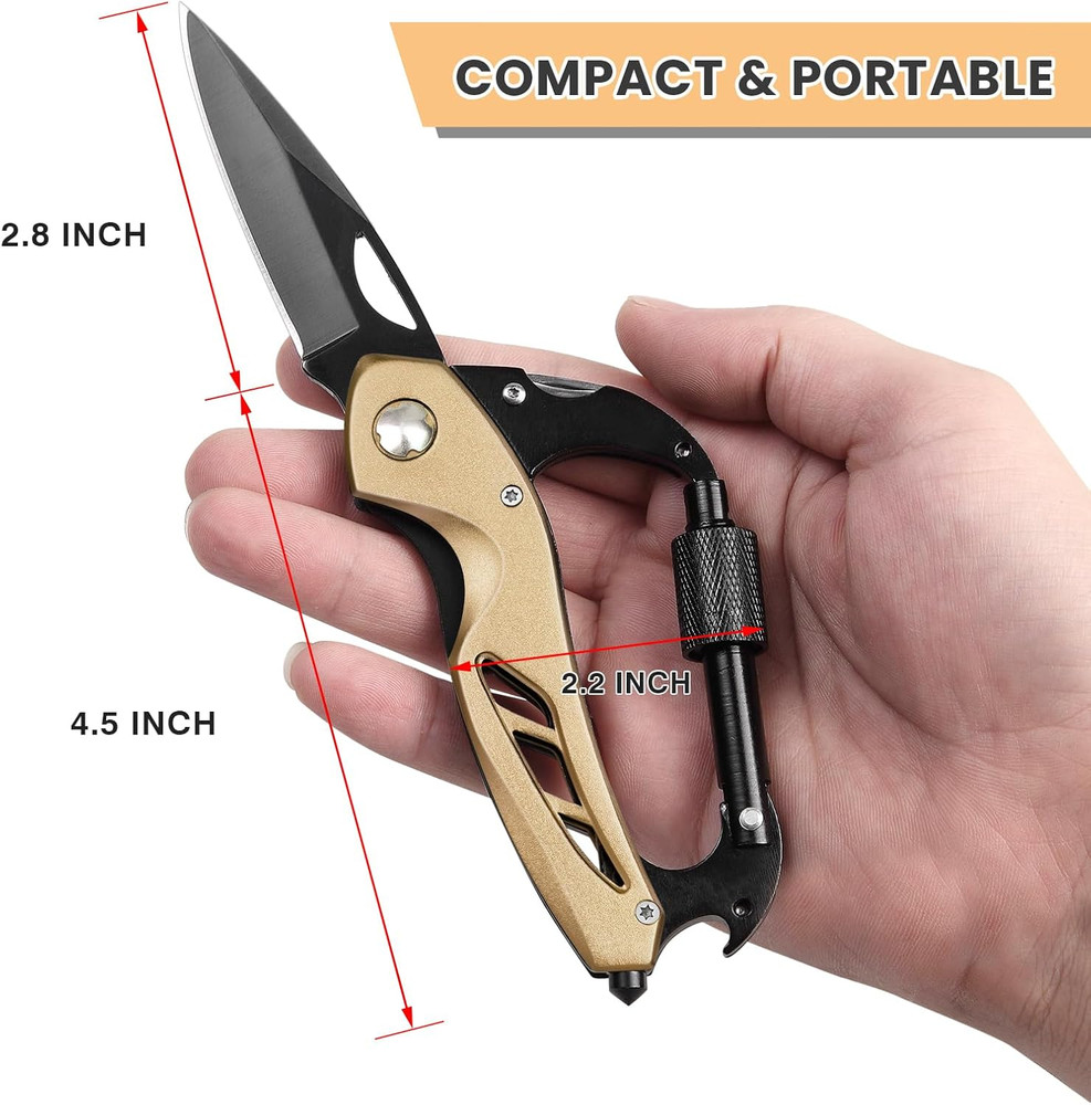 Multitool Knife, Gift for Men (Gold)