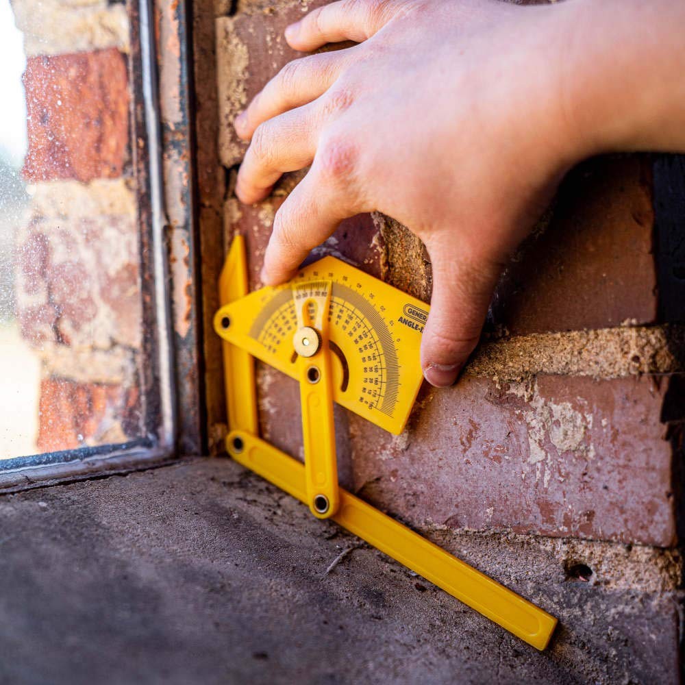 29 Plastic Protractor and Angle Finder, Outside, Inside, Sloped Angles, 0° to...