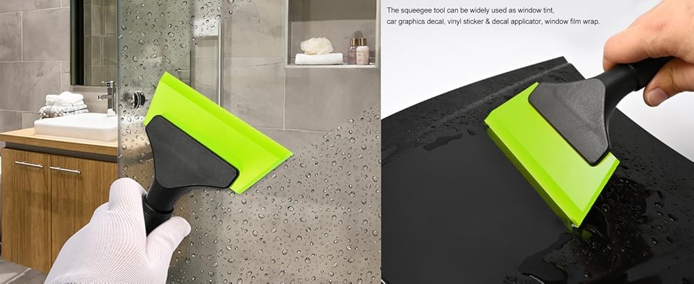 Small Squeee 5 inch Rubber Window Tint Windshield Scraper for Car,